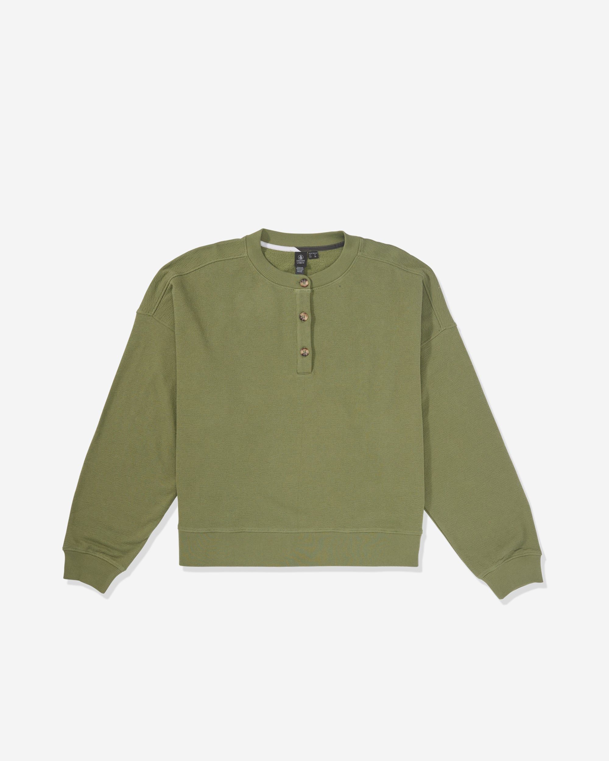 Women's Lived In Fleece Henley - Image 3