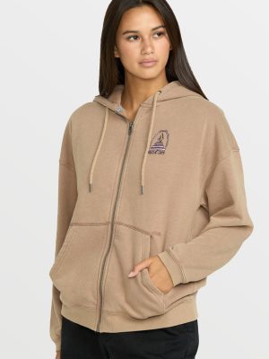 Women's Stone Art Up Zip Sweatshirt