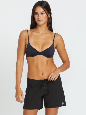 Women's Simply Solid Front-Tie Boardshorts